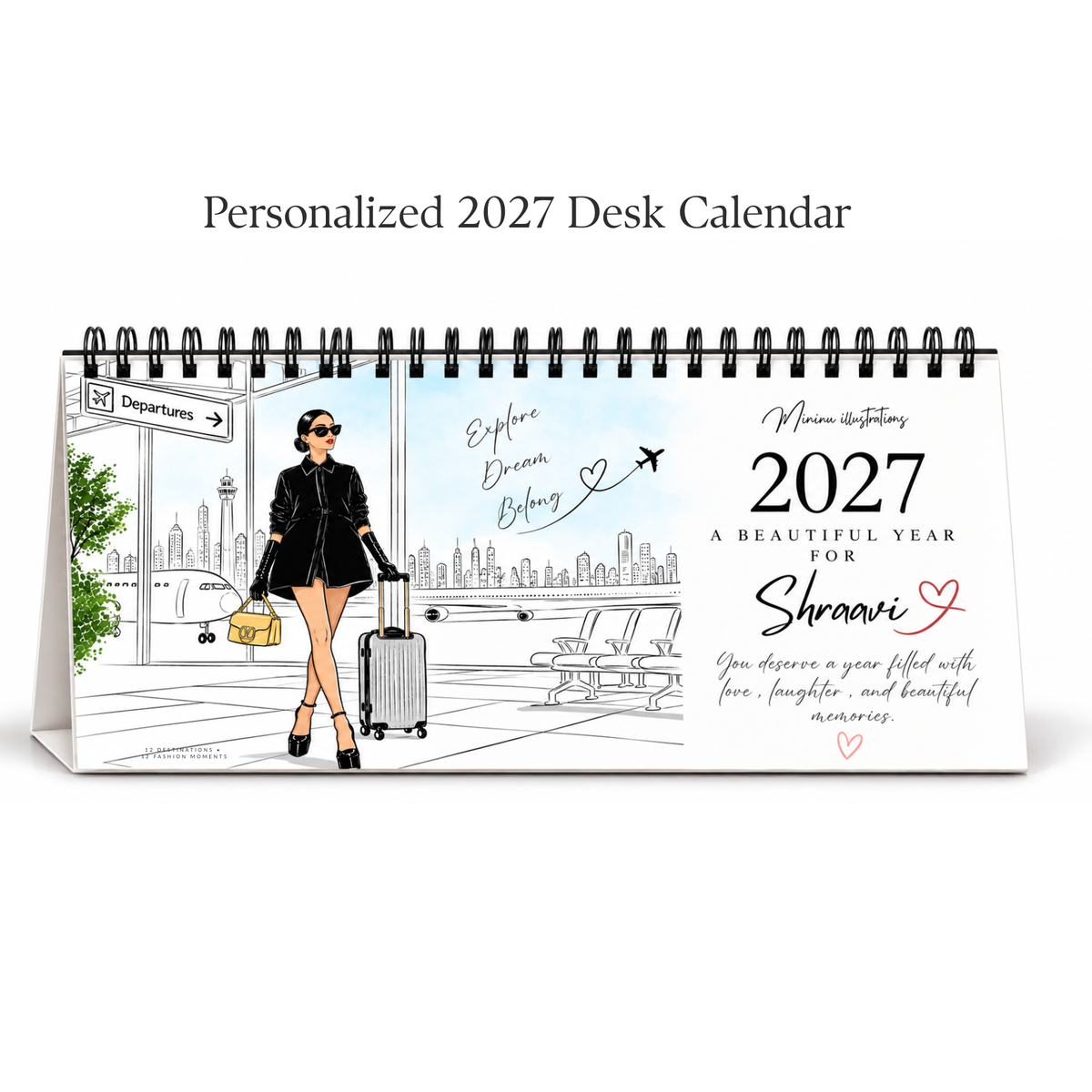 A Year of Fashion & Travel —2027 Limited Edition Desk Calendar