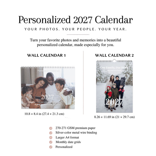 Make 2027 Yours — Personalized Photo Calendar
