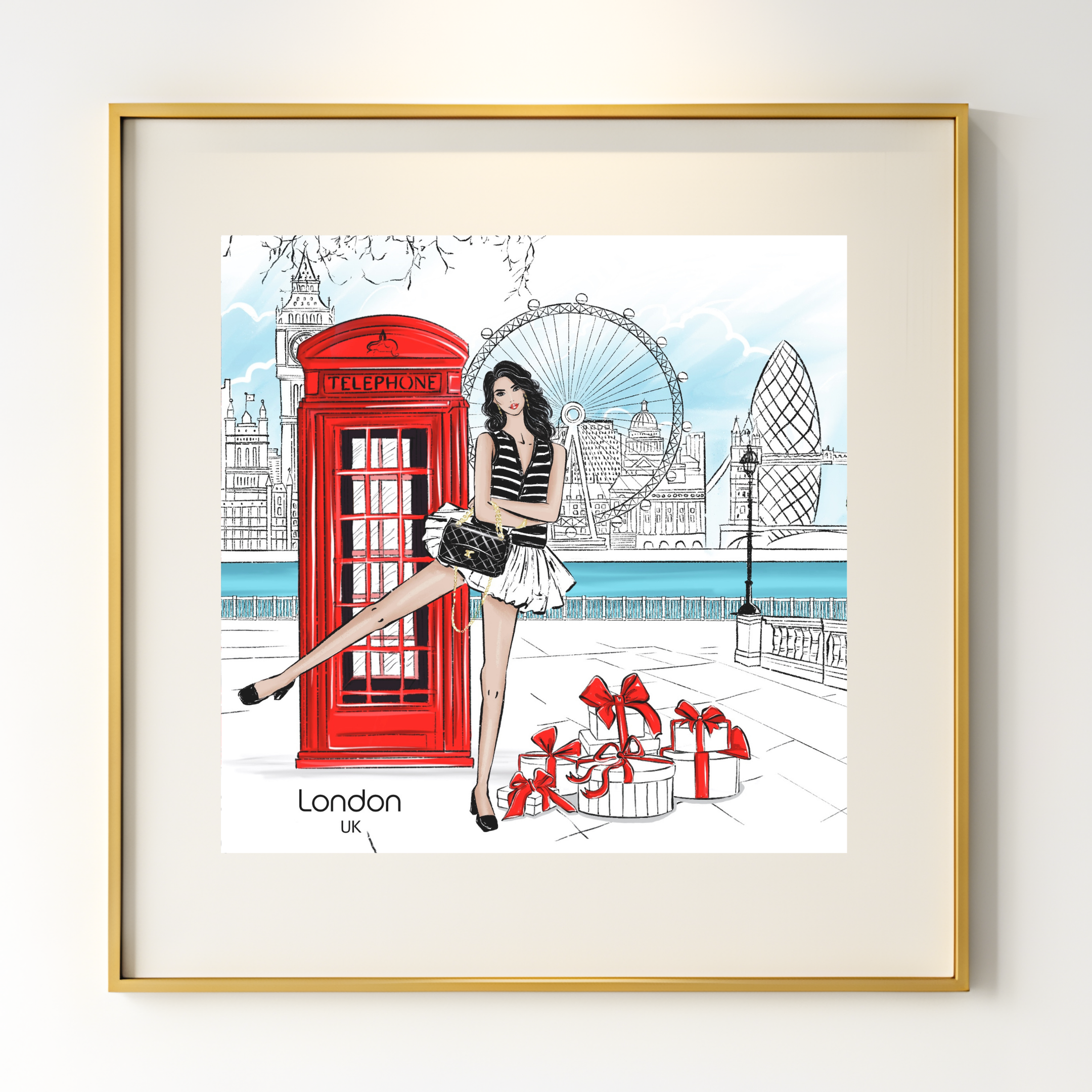 London in Style – Fashion Wall Art Print (Digital Download)