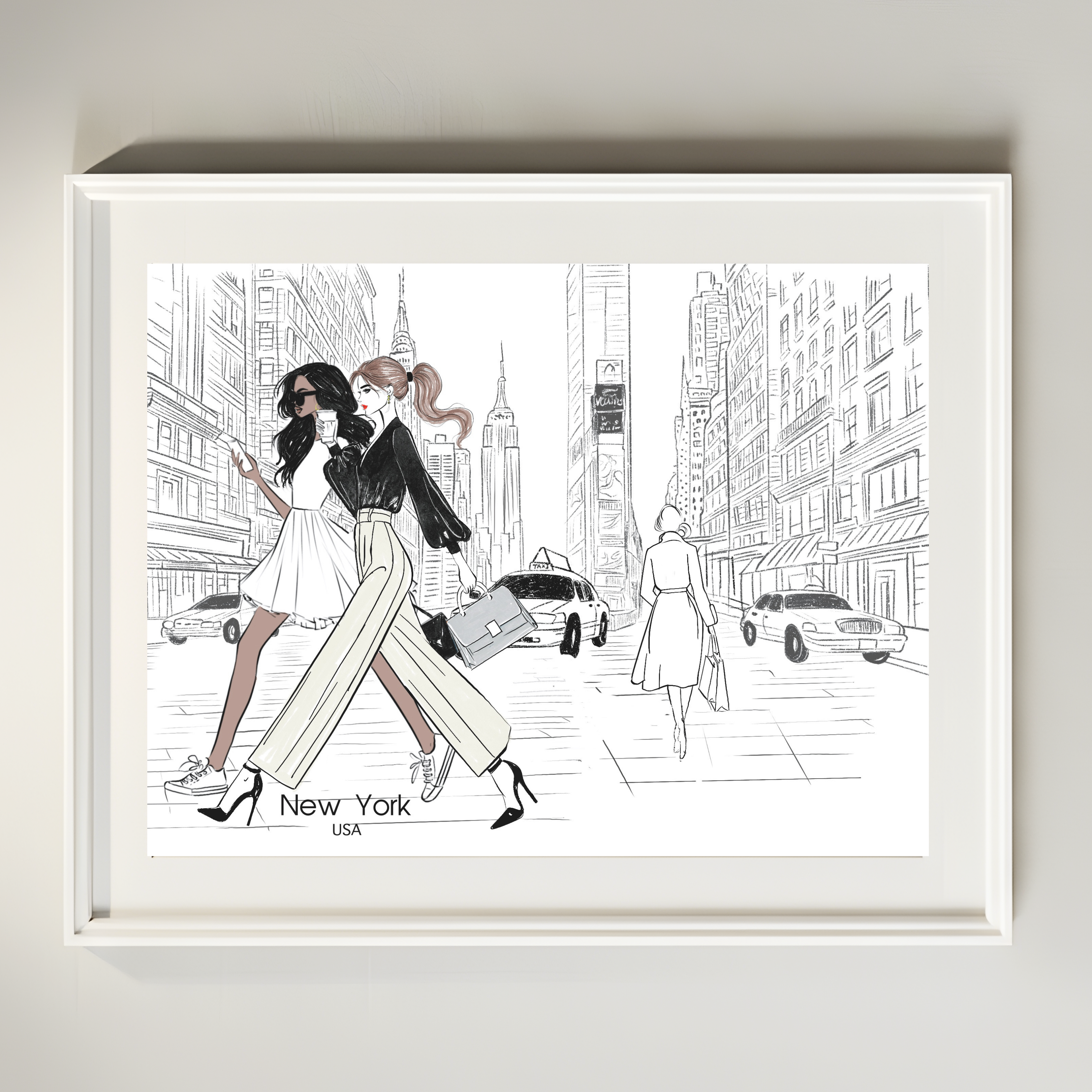 New York in Motion – Timeless City Art Print-(Digital Download)