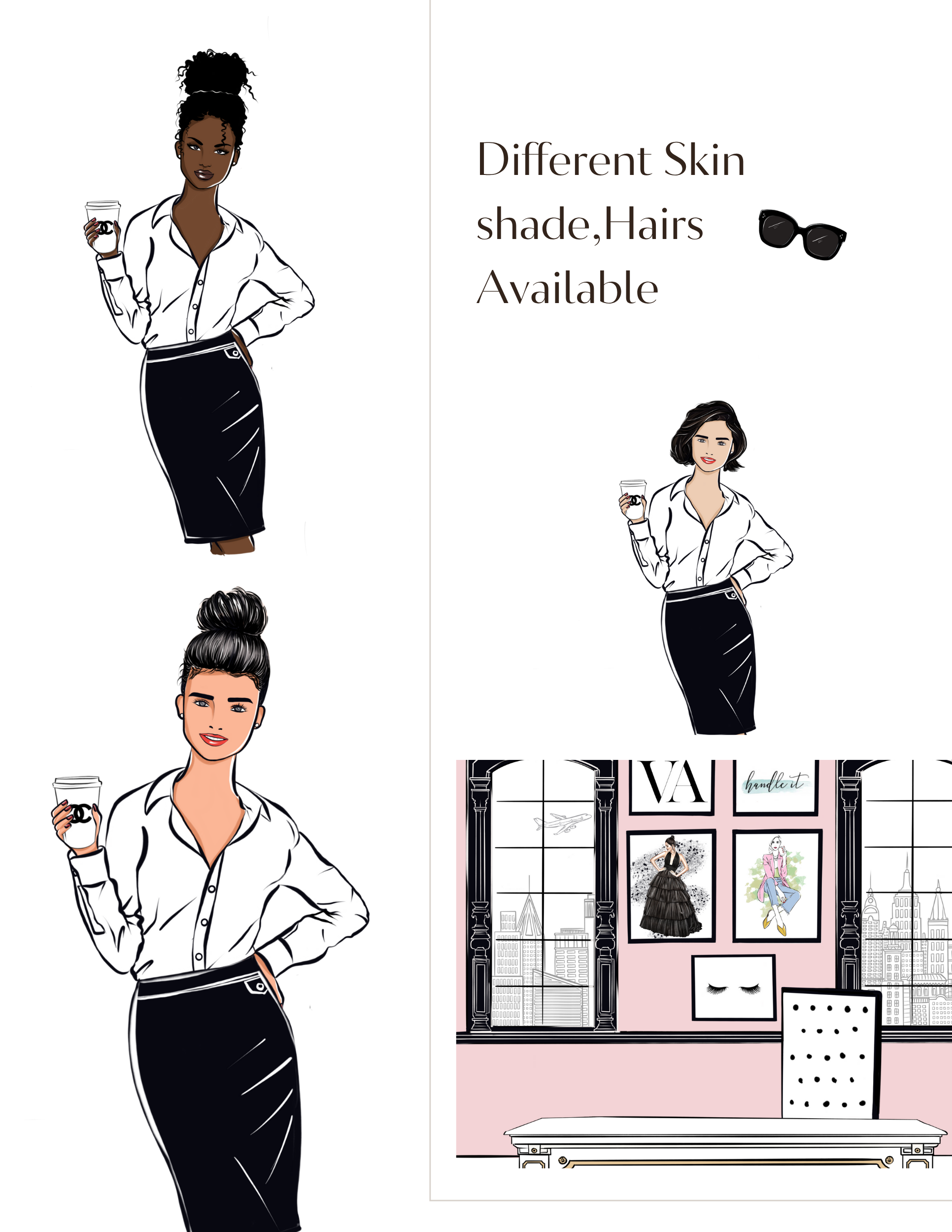 Boss Lady- 32 PNG set (DIGITAL DOWNLOAD)