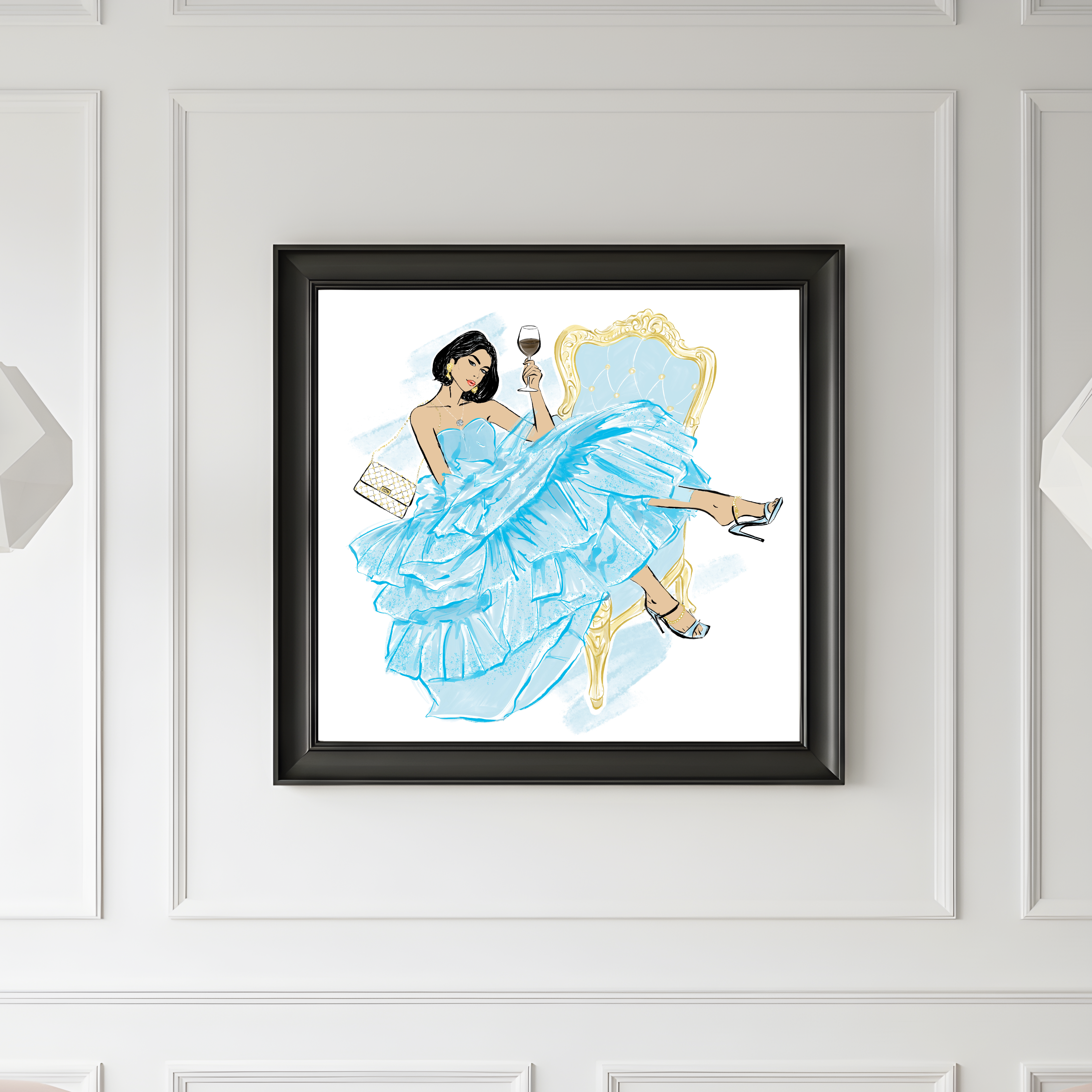 Her Moment of Luxury- Fashion Art Print