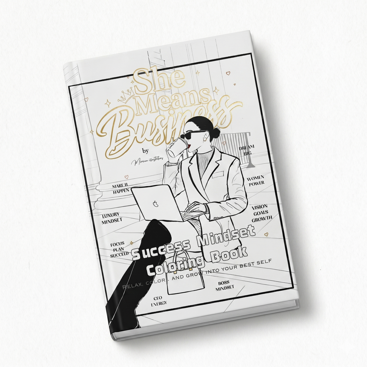 She Means Business: Success Mindset Coloring Book for Women
