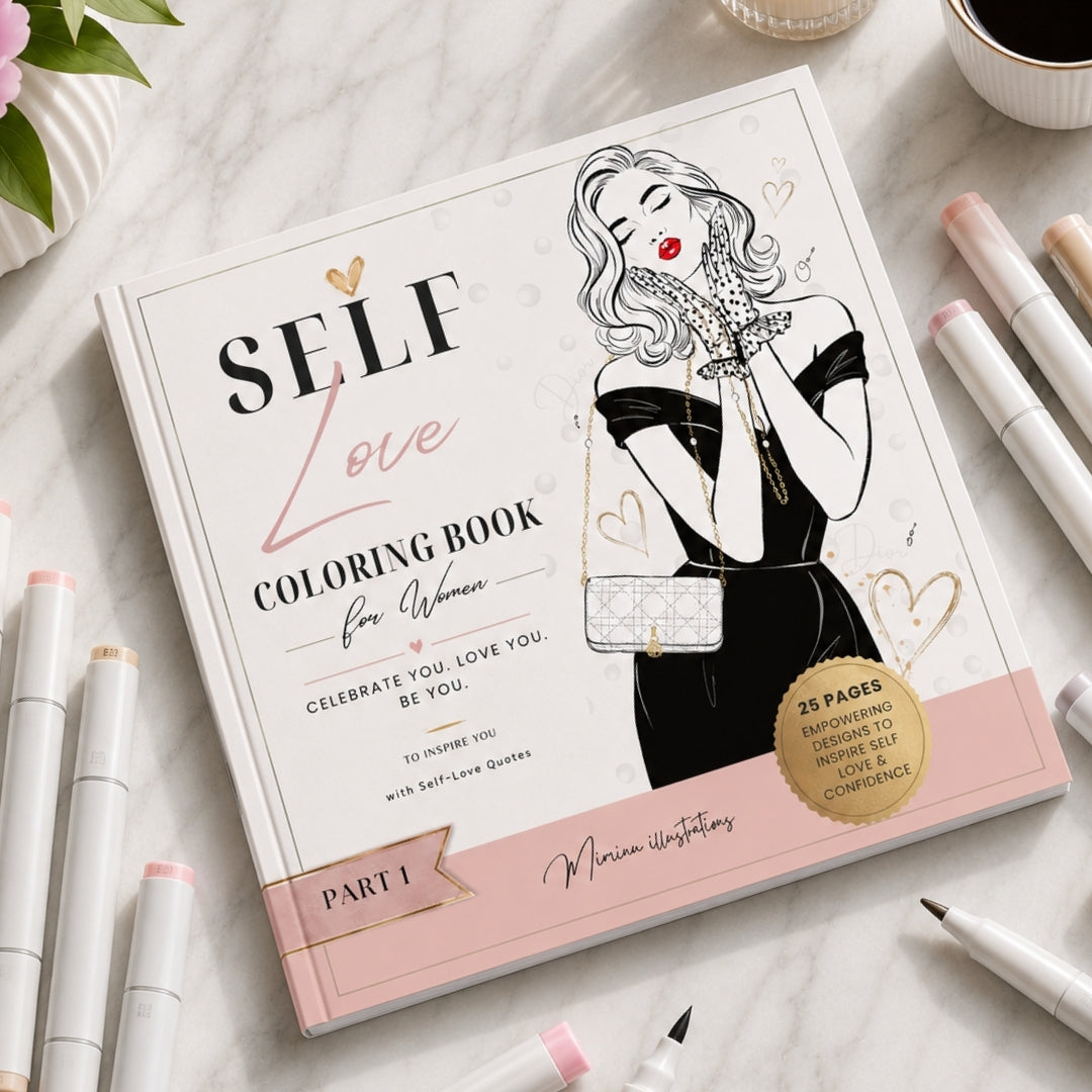 Self-Love Premium Coloring Book for Women – Part 1