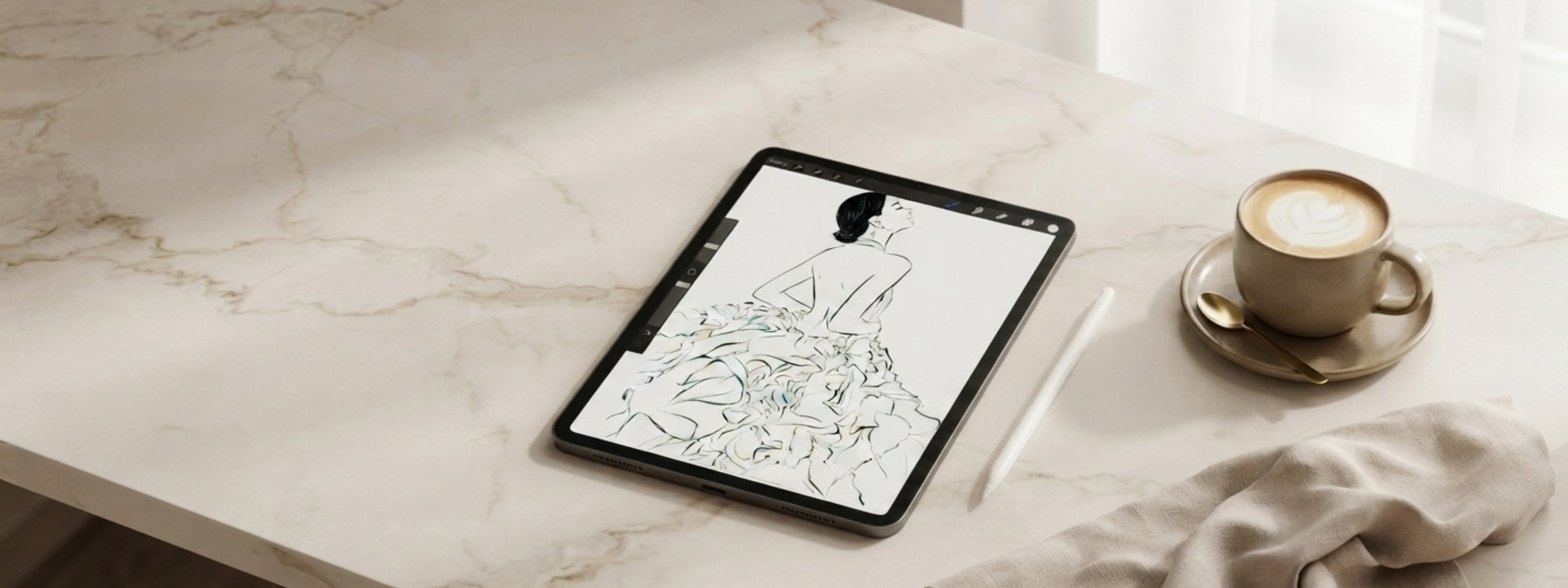 From iPad to Artwork: How Elegant Fashion Illustrations Come to Life