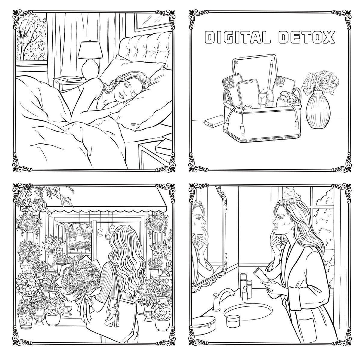 Self-Love Premium Coloring Book for Women – Part 1