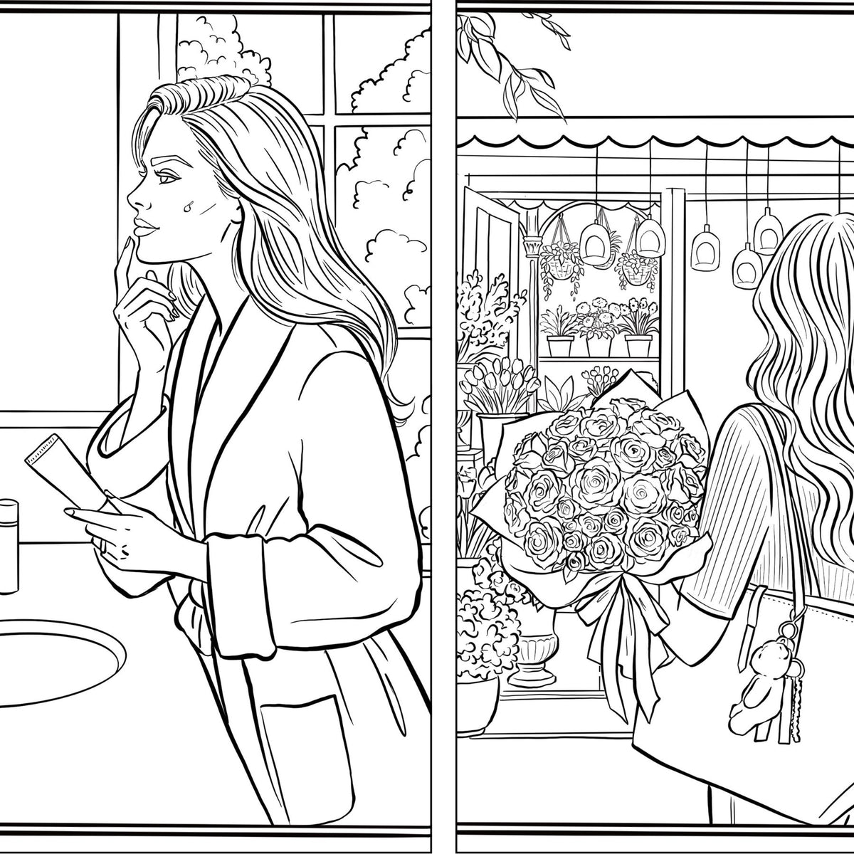 Self-Love Premium Coloring Book for Women – Part 1