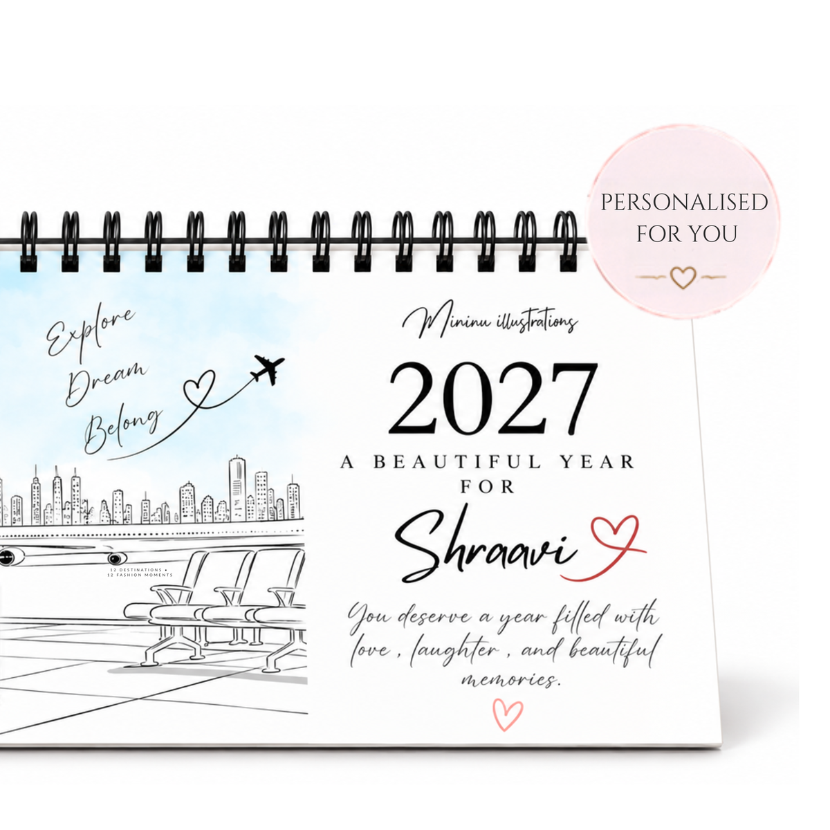 A Year of Fashion & Travel —2027 Limited Edition Desk Calendar