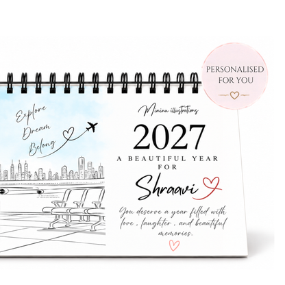A Year of Fashion & Travel —2027 Limited Edition Desk Calendar