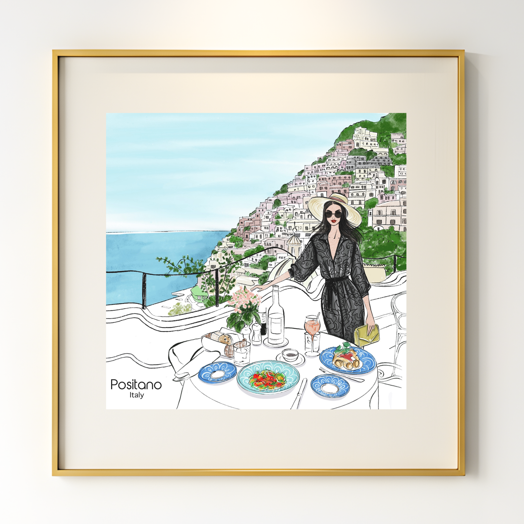 Italian Summer Chic – Fashion Wall Art Print (Digital Download)