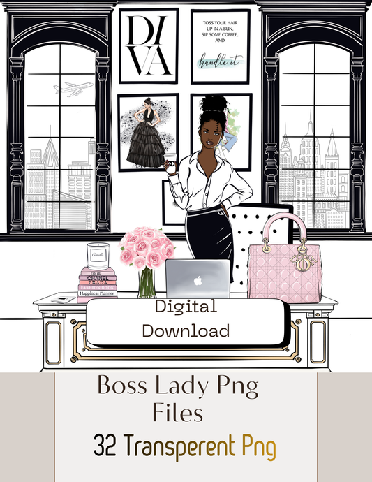 Boss Lady-PNG set