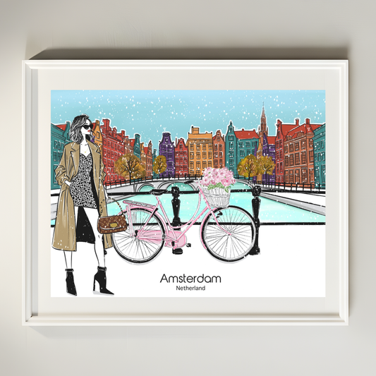 Amsterdam in Elegance- Art Print
