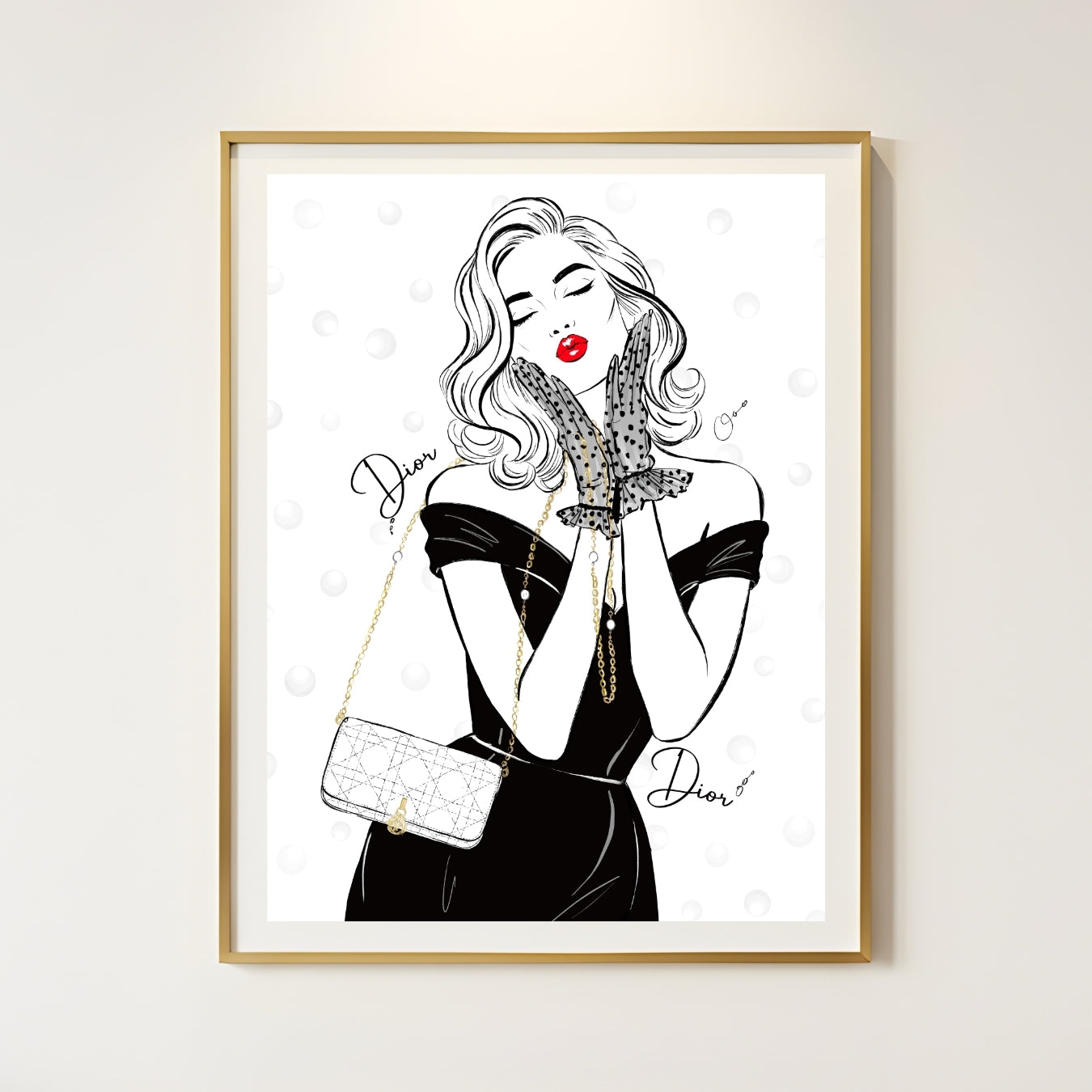 Dior Noir Whisper-fashion Print