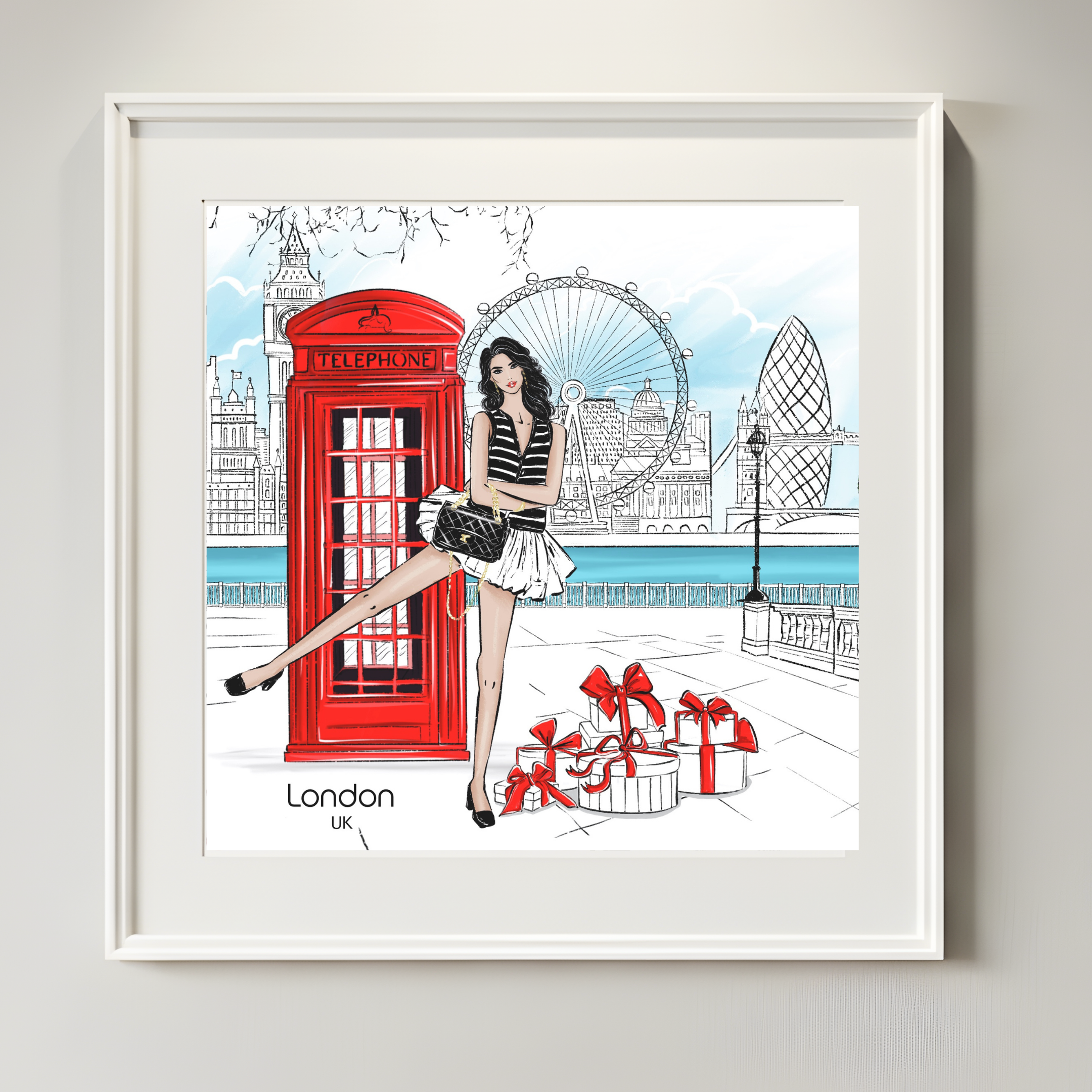 London in Style – Fashion Wall Art Print