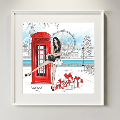 LONDON IN STYLE-ILLUSTRATION-LIMITED EDITION PRINT
