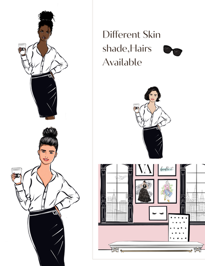 Boss Lady-PNG set