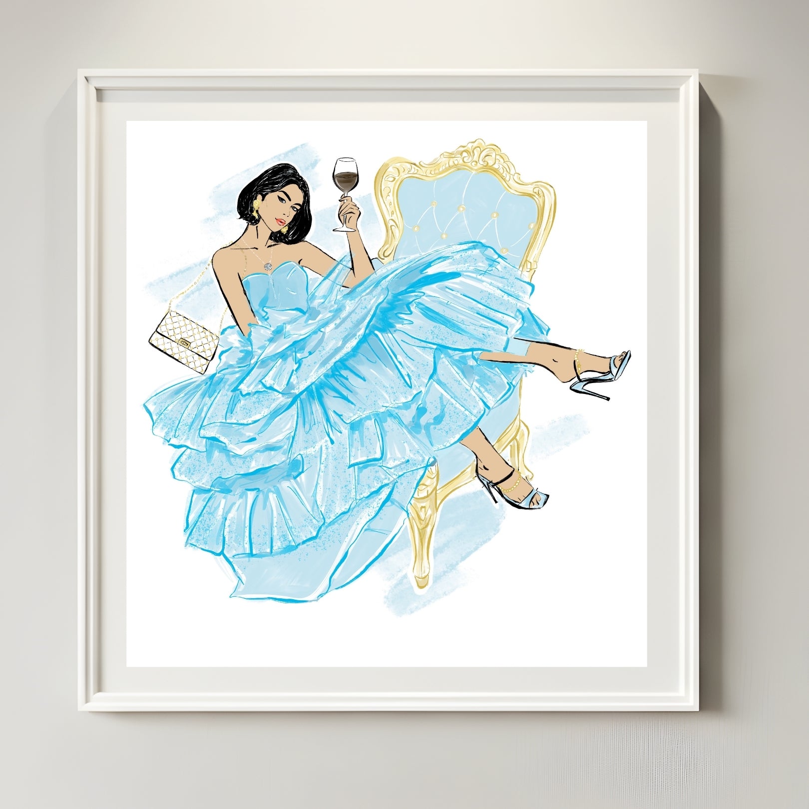 Her Moment of Luxury- Fashion Art Print