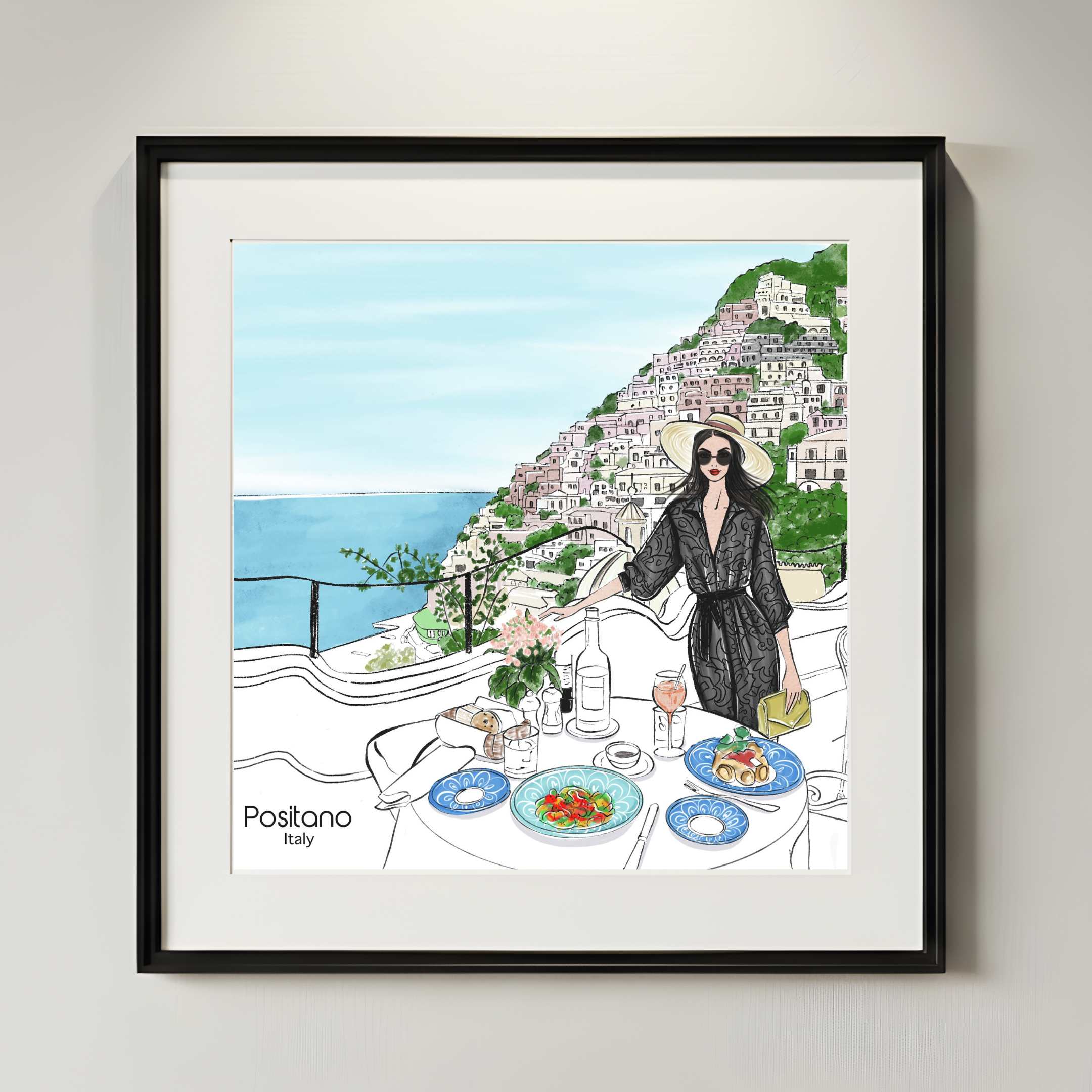 Italian Summer Chic – Fashion Wall Art Print (Digital Download)