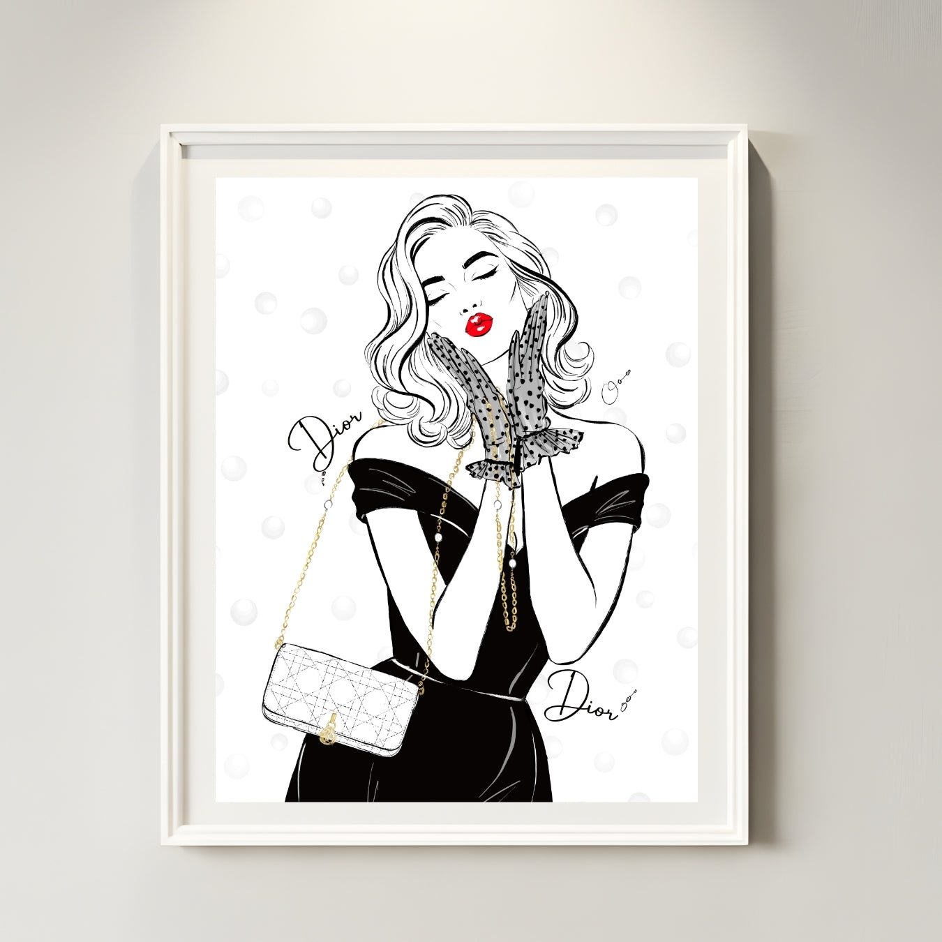 Minimalist Black Dress Fashion Illustration | Elegant Wall Art (Digital Download)