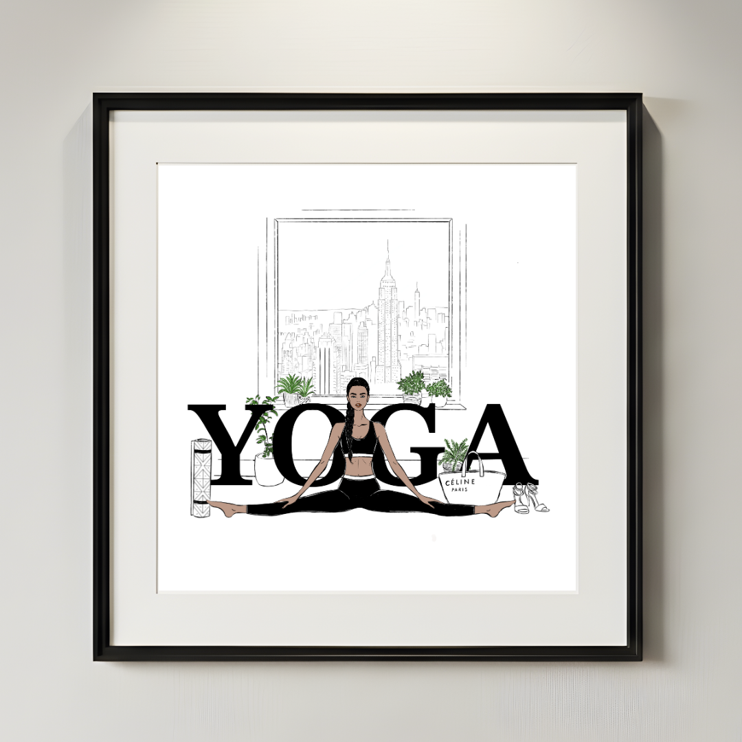 Yoga State of Mind-Fashion Print