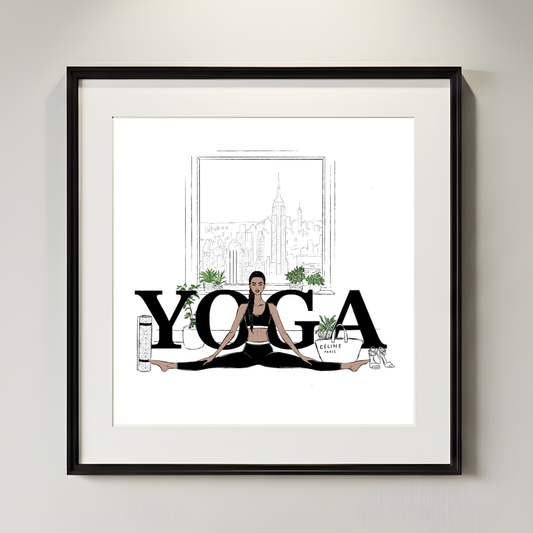 Yoga State of Mind-Fashion Print