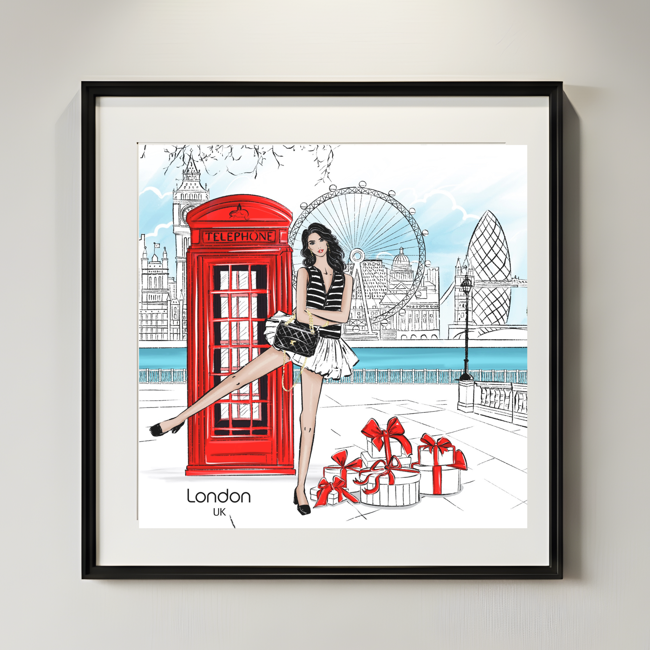 London in Style – Fashion Wall Art Print (Digital Download)