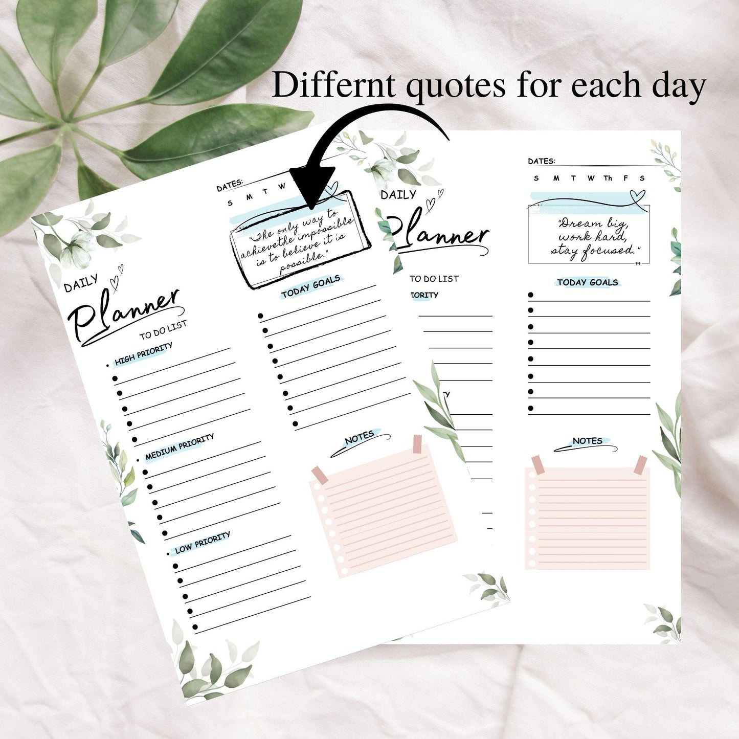 Digital A5 daily planner