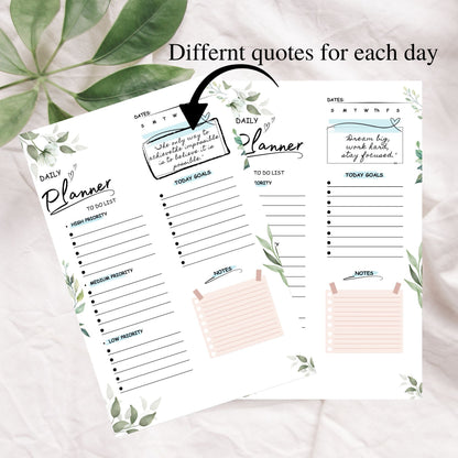 Digital A5 daily planner