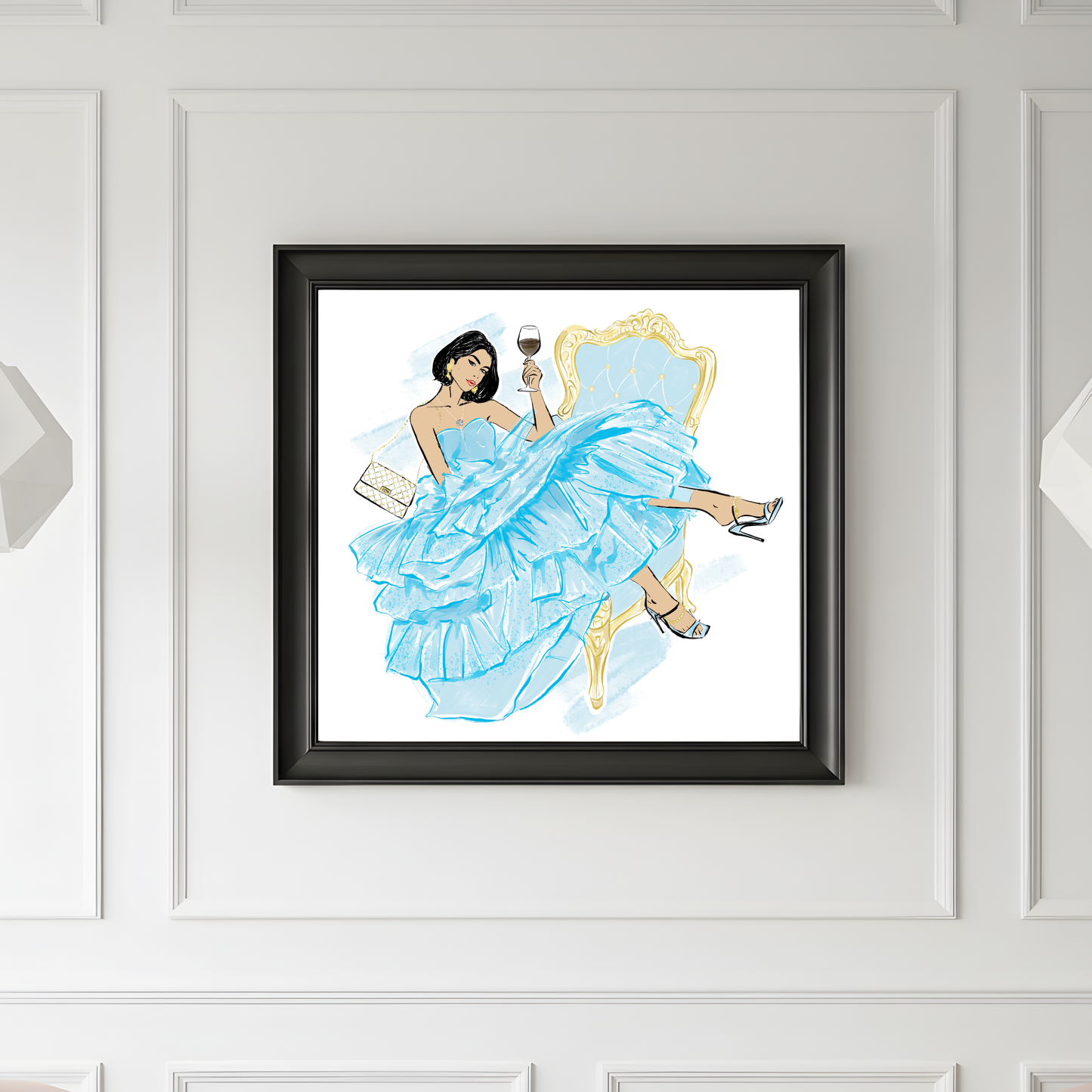 Her Moment of Luxury- Fashion Art Print
