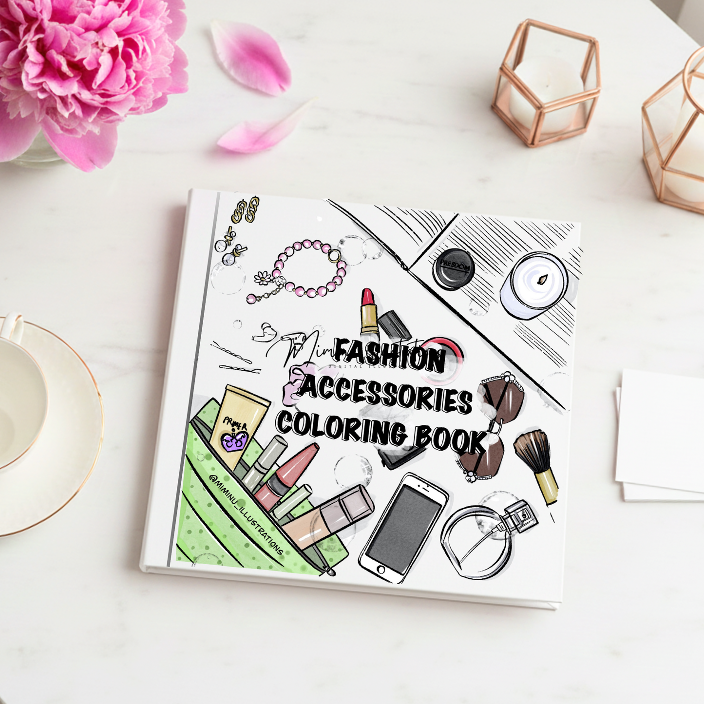 Premium Fashion Accessories Coloring Book | Printable Fashion Coloring Pages PDF | Digital Download