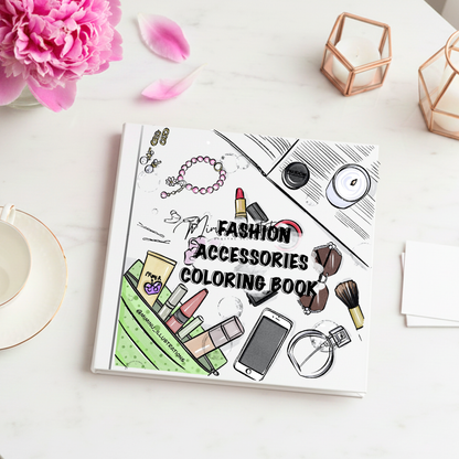 Premium Fashion Accessories Coloring Book | Printable Fashion Coloring Pages PDF | Digital Download