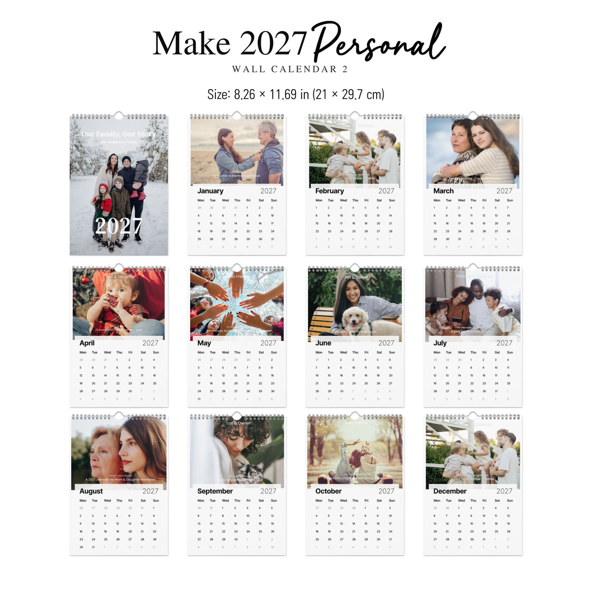 Make 2027 Yours — Personalized Photo Calendar