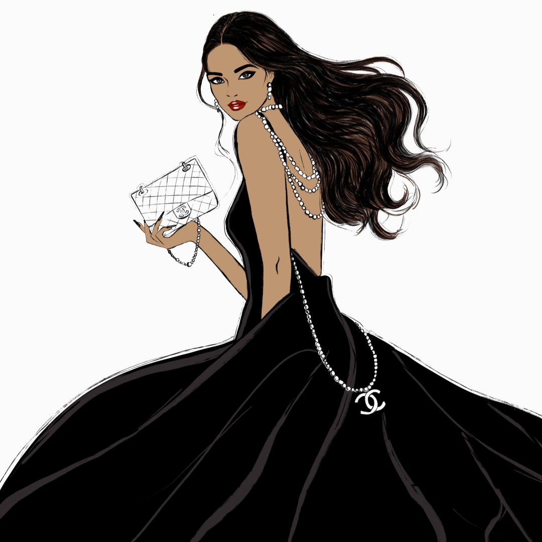 She Owns the Night Fashion Art Print | Digital Download