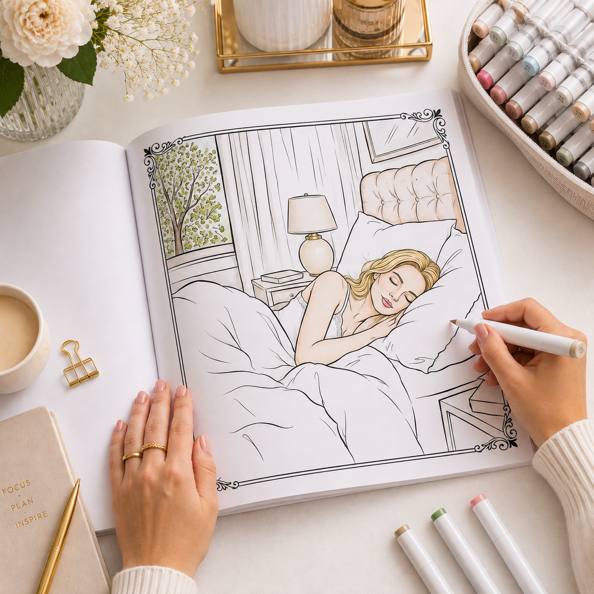 Self-Love Premium Coloring Book for Women – Part 1