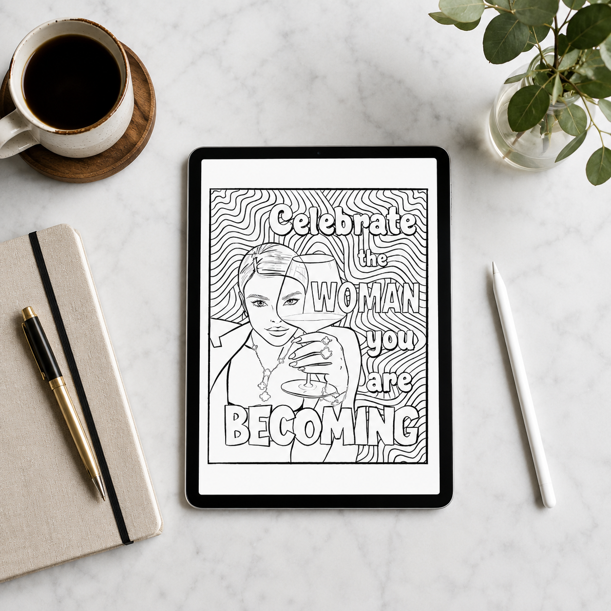 She Means Business: Success Mindset Coloring Book for Women