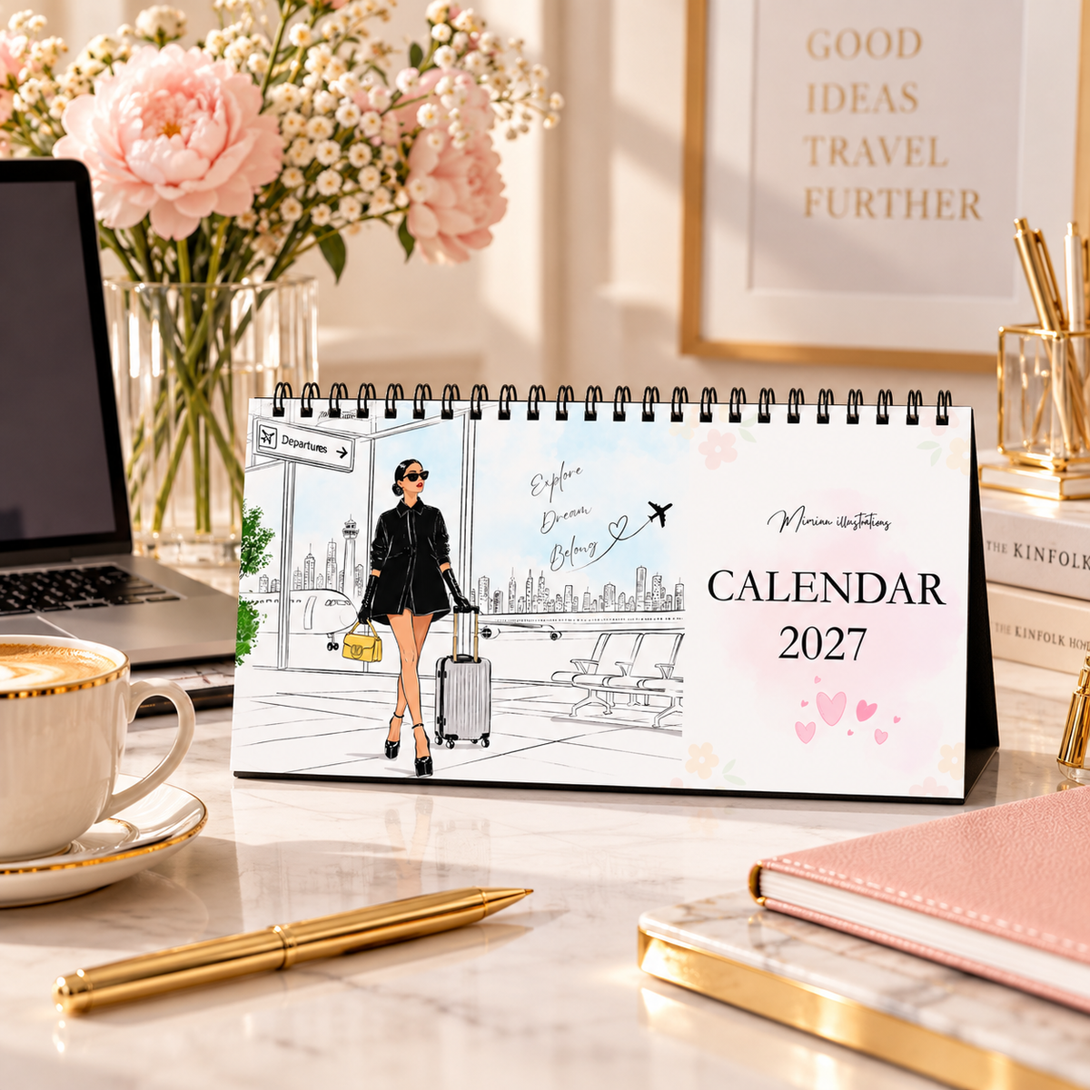 A Year of Fashion & Travel —2027 Limited Edition Desk Calendar