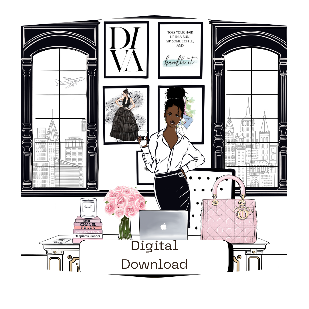 Boss Lady- 32 PNG set (DIGITAL DOWNLOAD)
