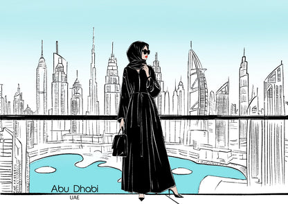 ABU DHABI GRACE-ILLUSTRATION-LIMITED EDITION PRINT