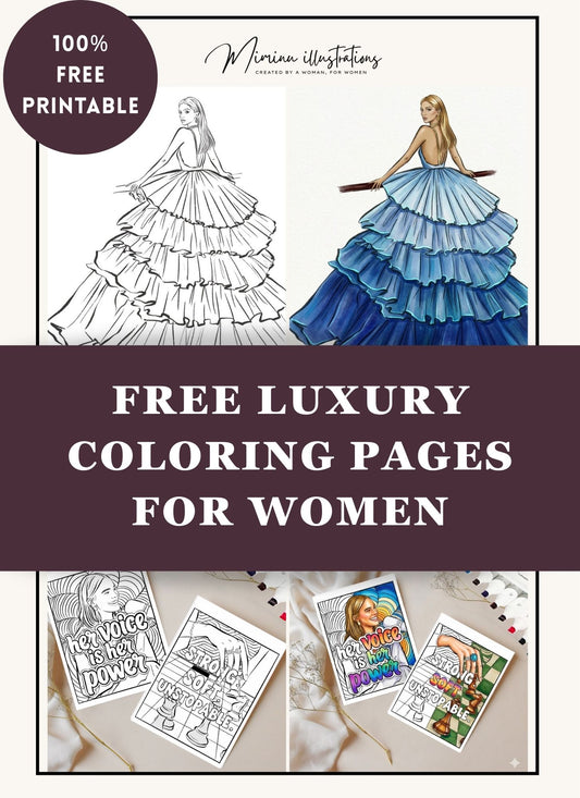 Free Luxury Calm Coloring Pack for Women