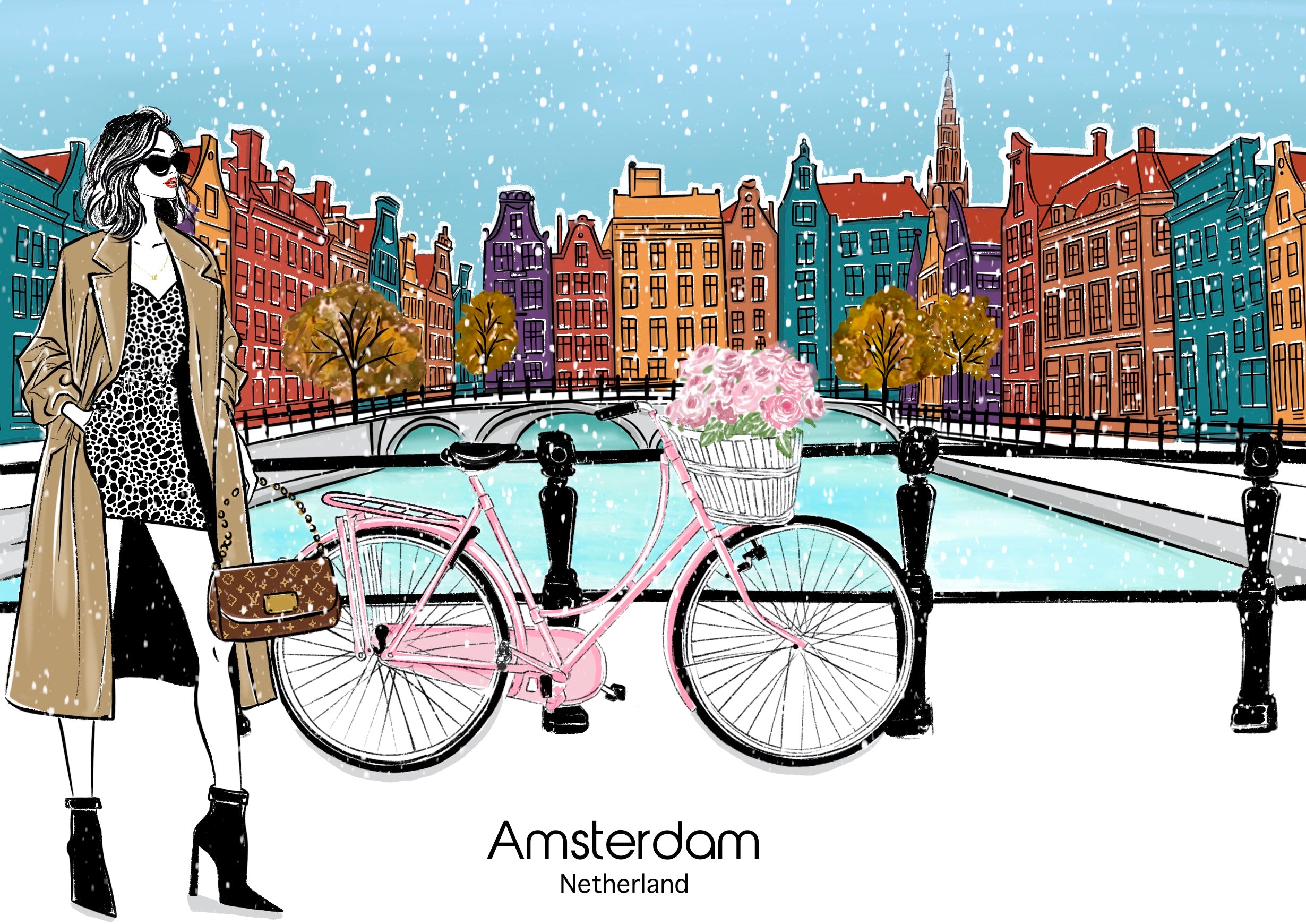 Amsterdam in Elegance- Art Print