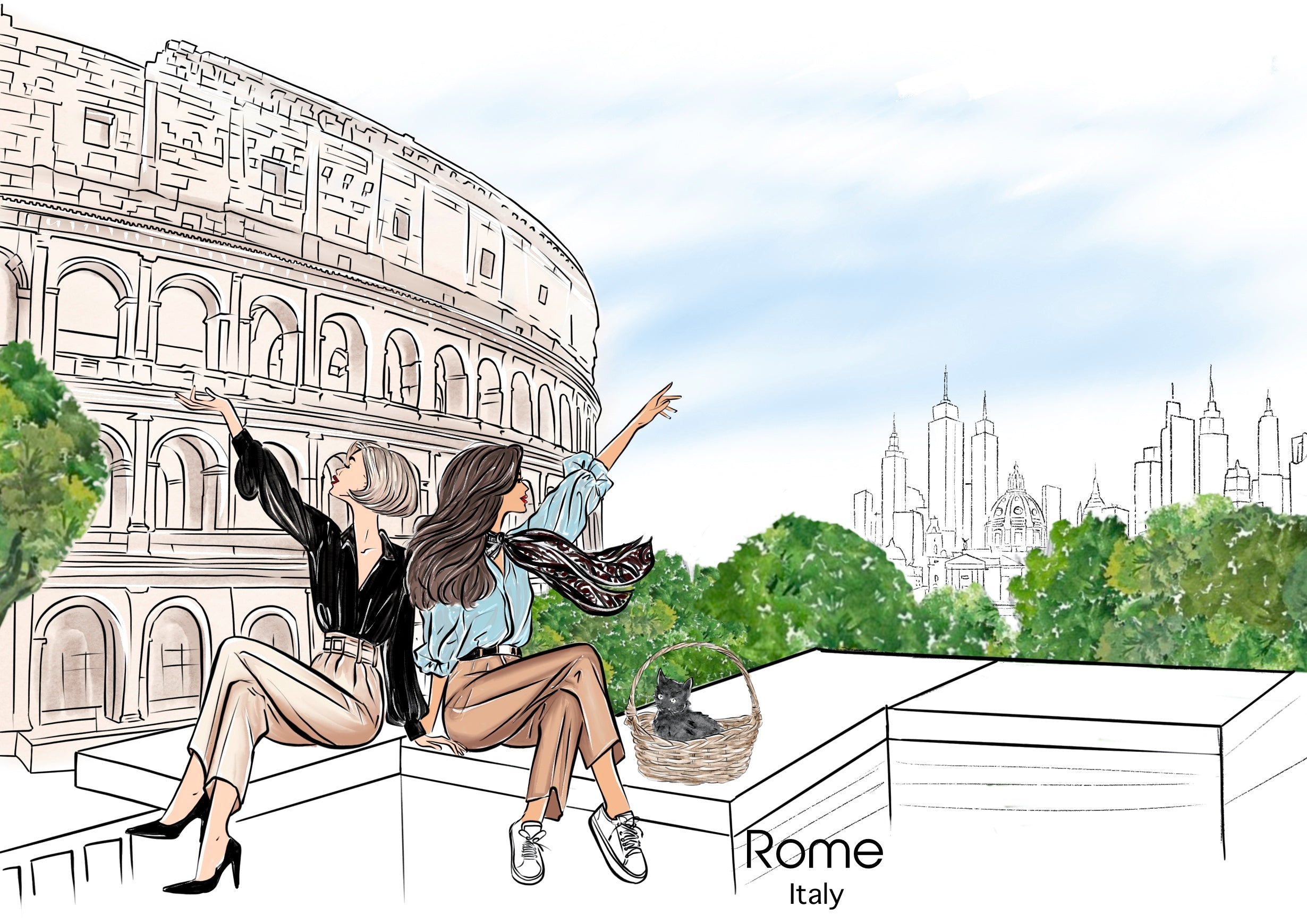 La Dolce Vita – Roman Fashion Art Print