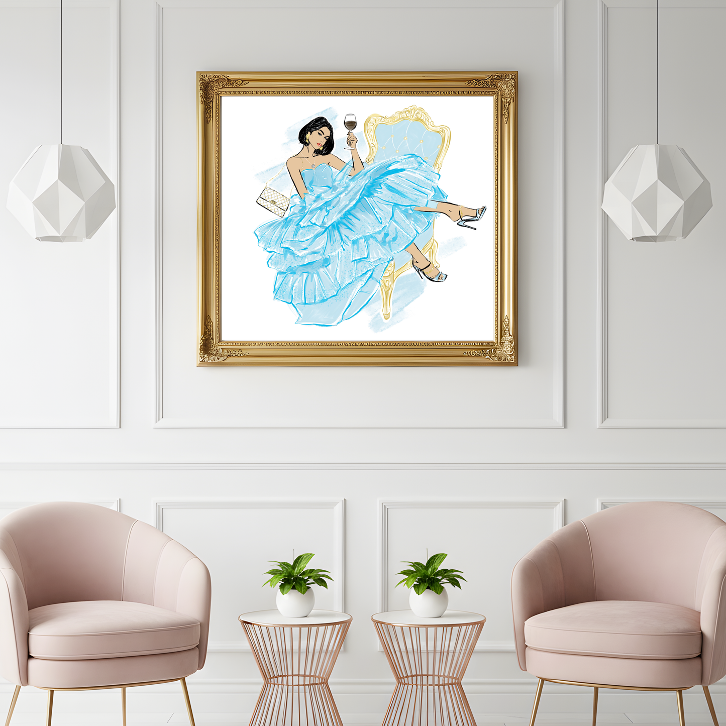 Her Moment of Luxury- Fashion Art Print