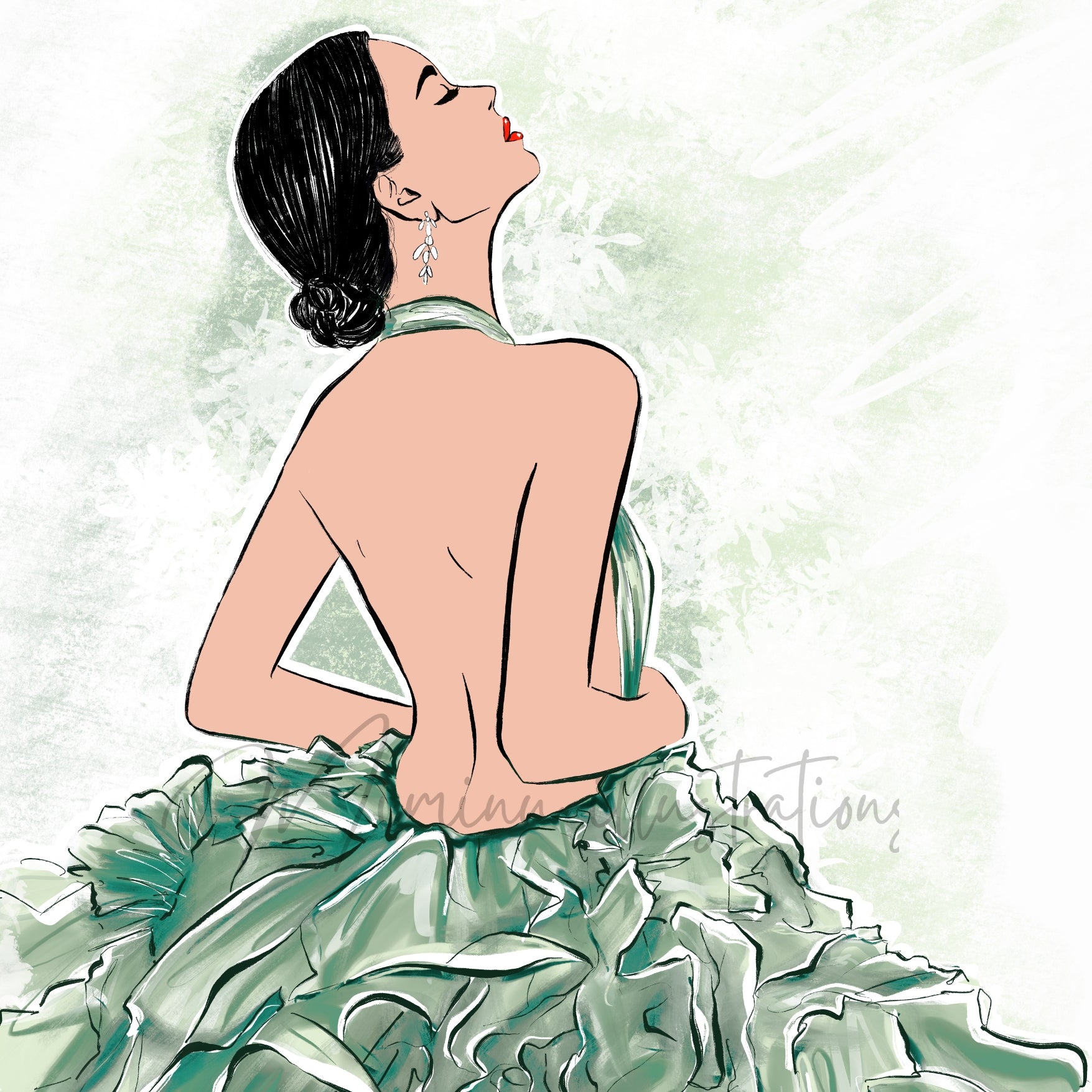 Backless Beauty – Luxury Fashion Wall Art Print
