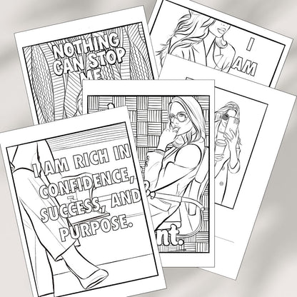 She Means Business: Success Mindset Coloring Book for Women