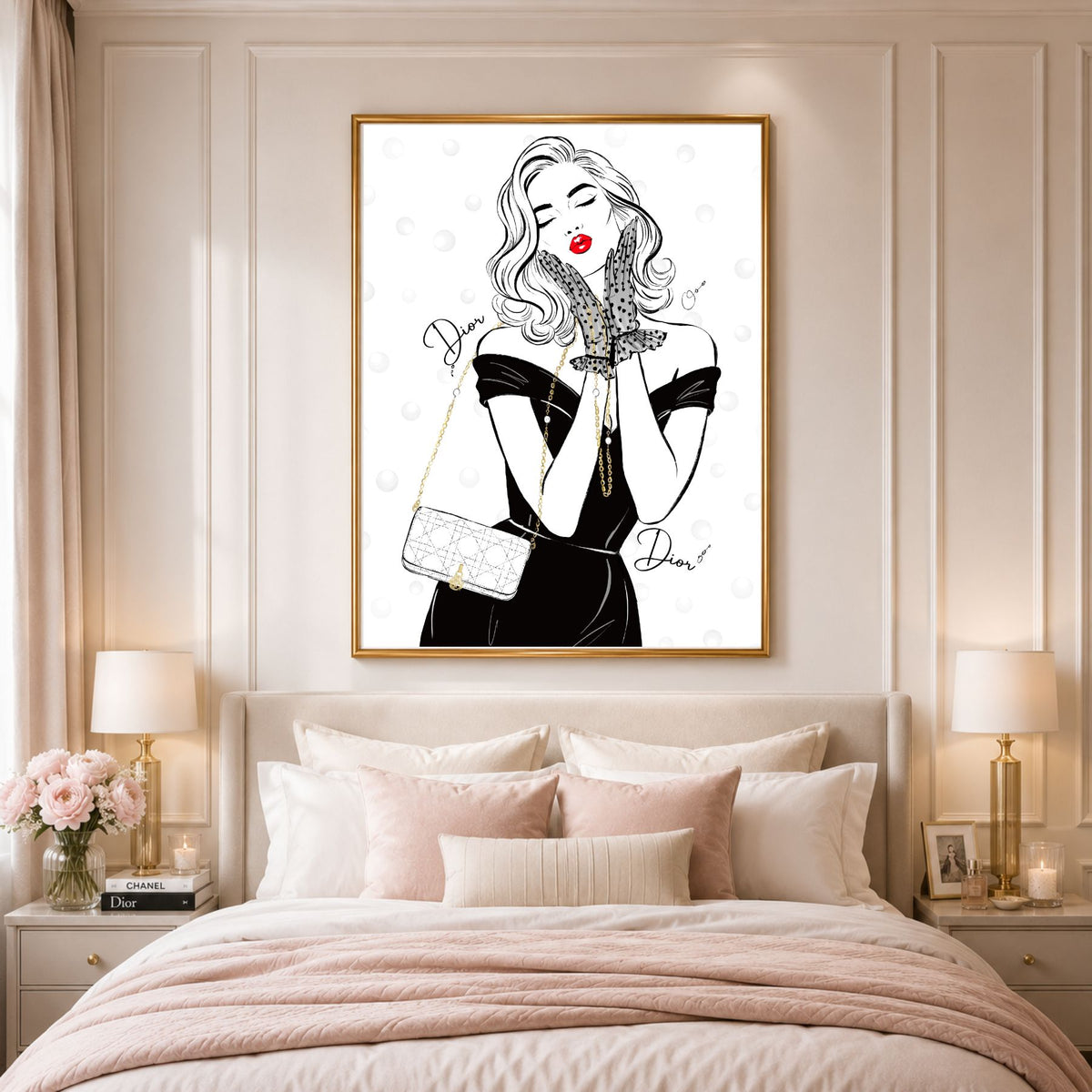 DIOR NOIR WHISPER-ILLUSTRATION-LIMITED EDITION PRINT