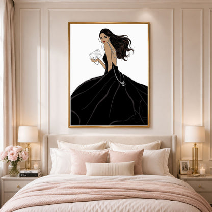 SHE OWNS THE NIGHT-ILLUSTRATION-LIMITED EDITION PRINT