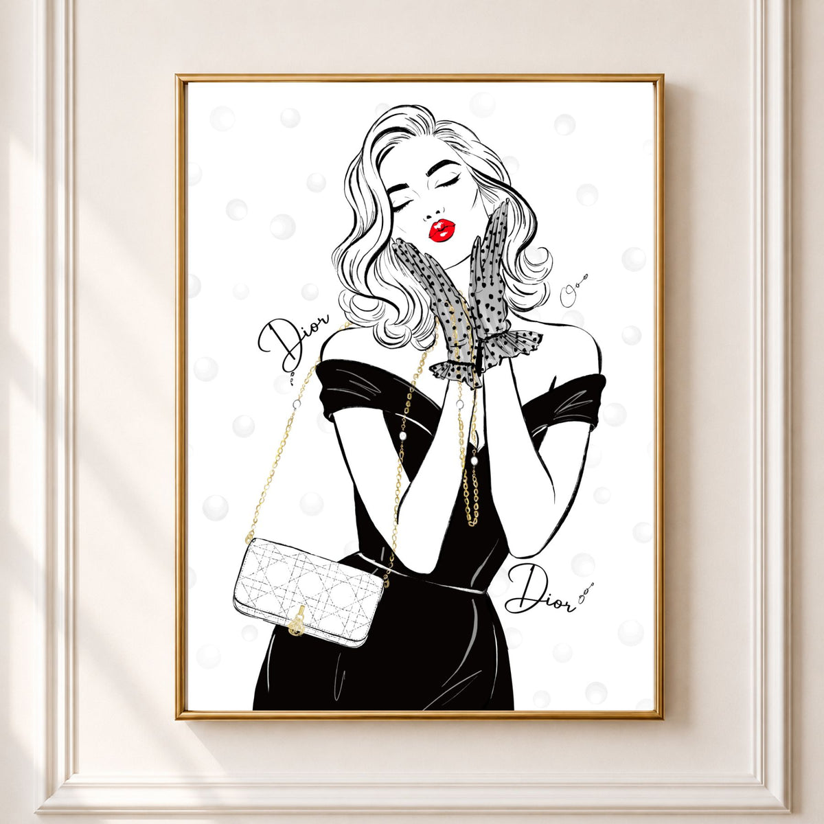 DIOR NOIR WHISPER-ILLUSTRATION-LIMITED EDITION PRINT