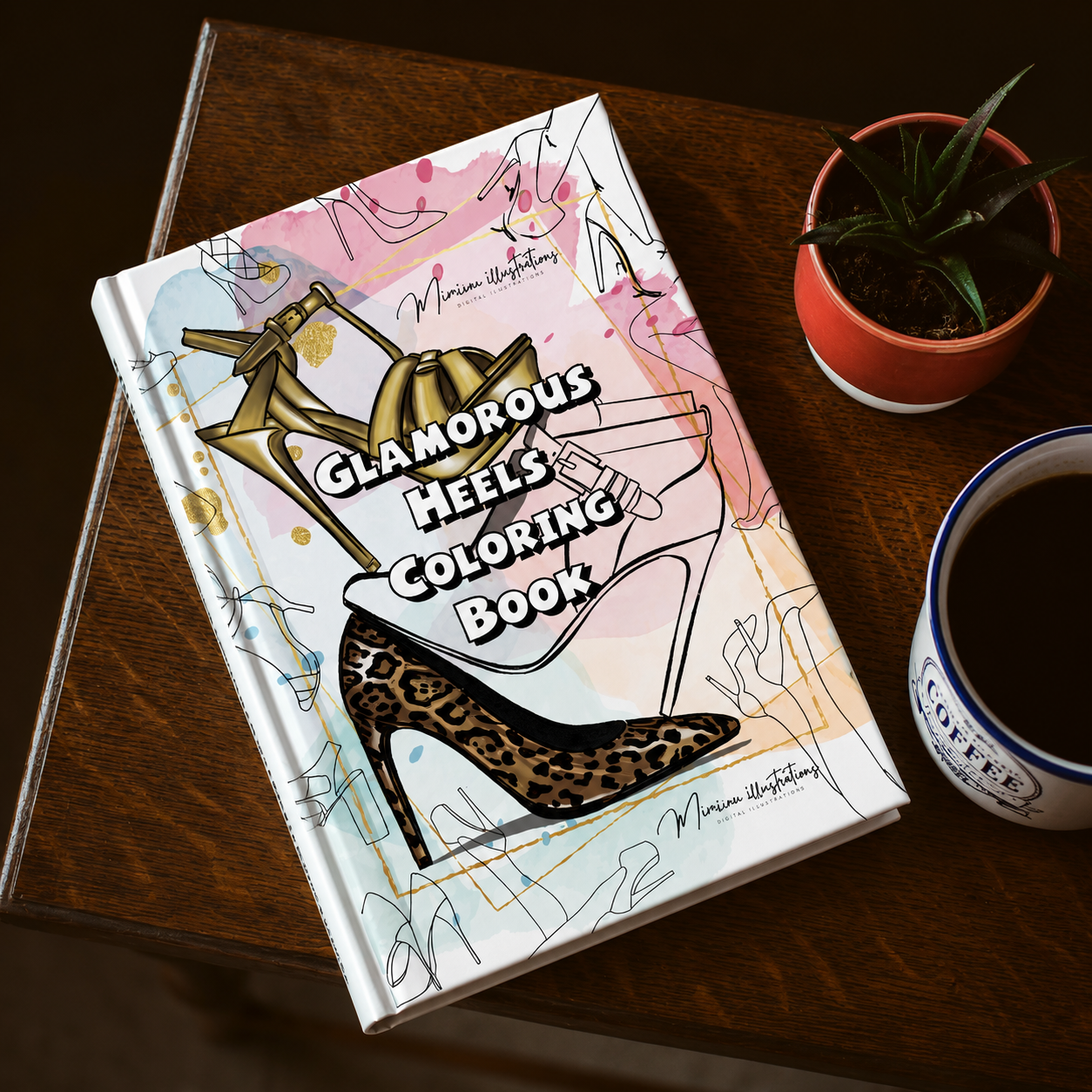 Fashion Heel Coloring Book | Digital PDF Download | 26 Printable Coloring Pages