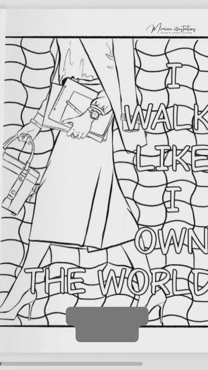 She Means Business: Success Mindset Coloring Book for Women