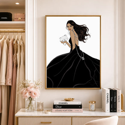 SHE OWNS THE NIGHT-ILLUSTRATION-LIMITED EDITION PRINT